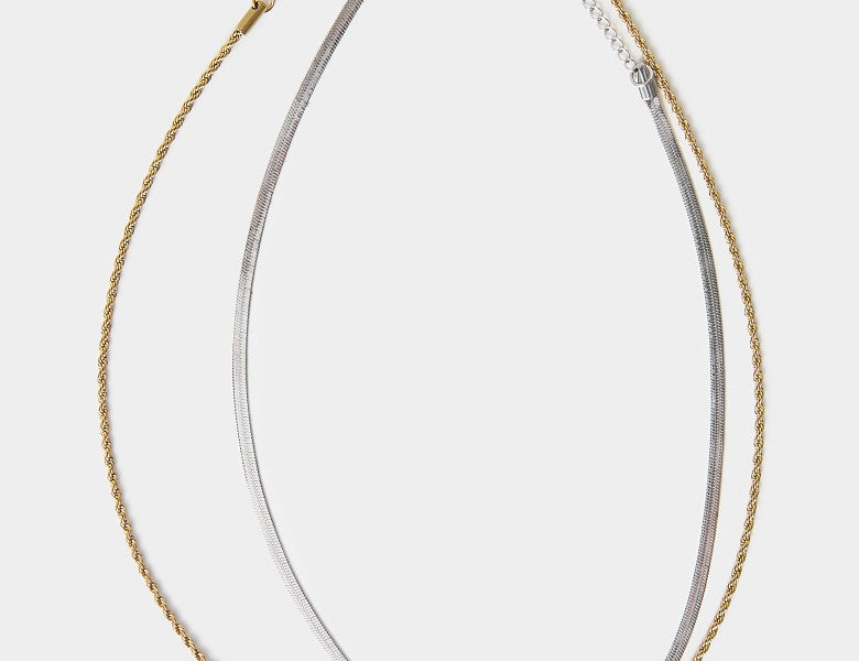 Collier Double Chaîne