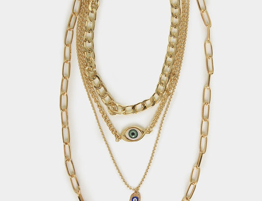 Collier Superposé — Chaînes Dorées