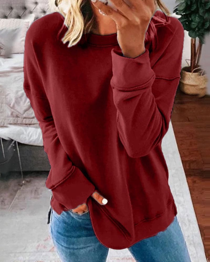 Kaitlyn - Sweter o luźnym kroju, komfortowy (Dostępny w rozmiarach Plus Size)