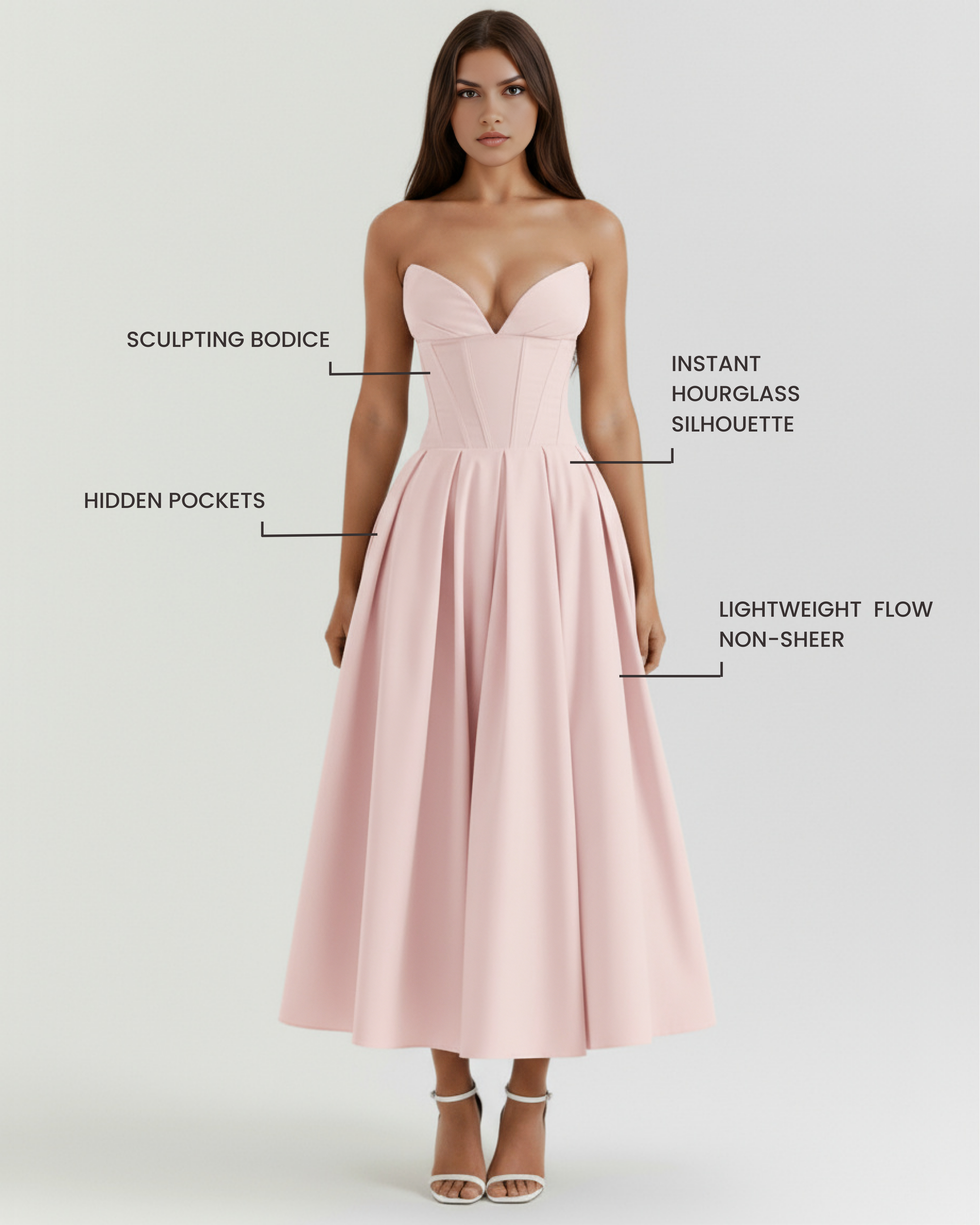 Amalfi — Pink Occasion Dress