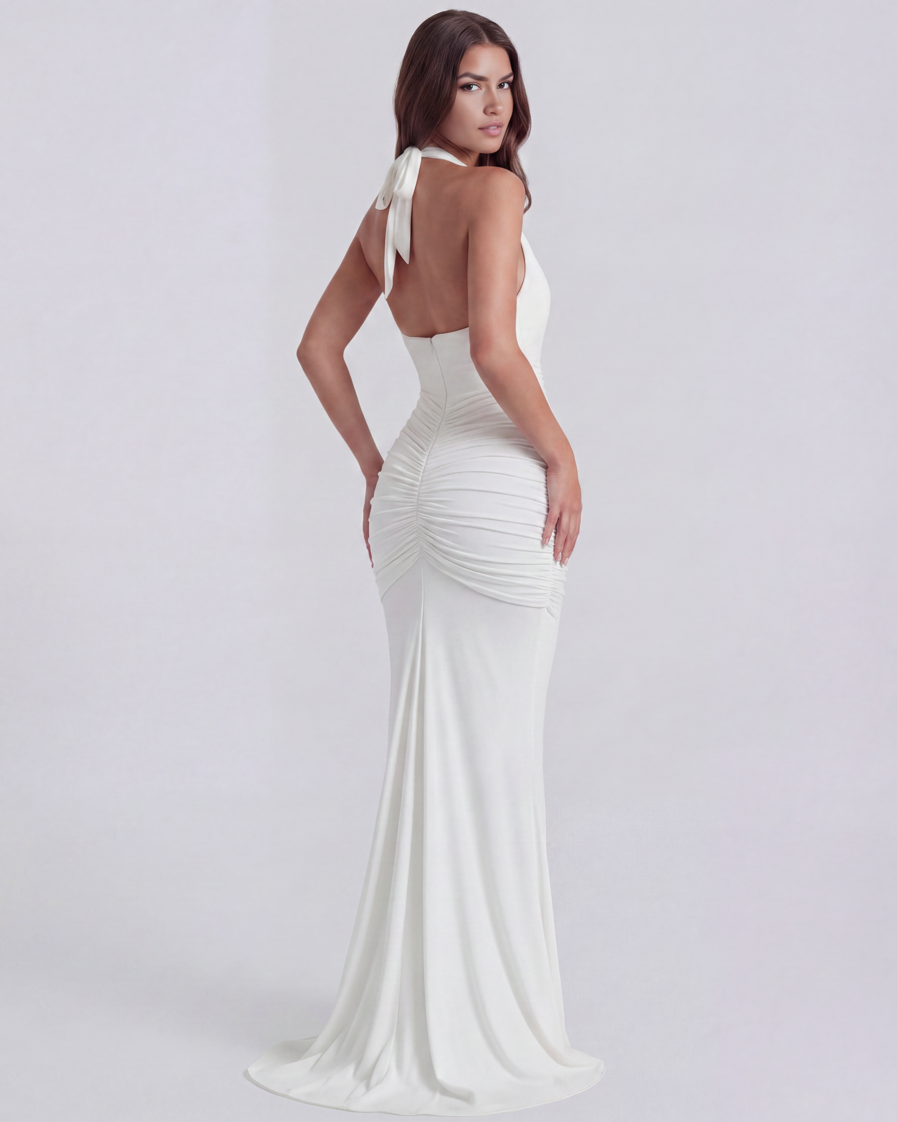 Ariel — White Maxi Dress