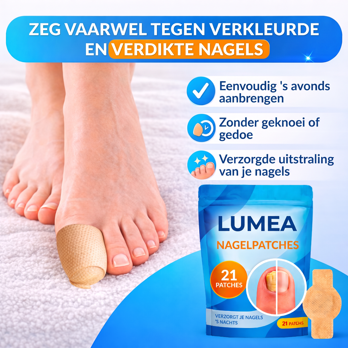 LUMEA™ Nagelpatches voor verkleurde en verdikte nagels