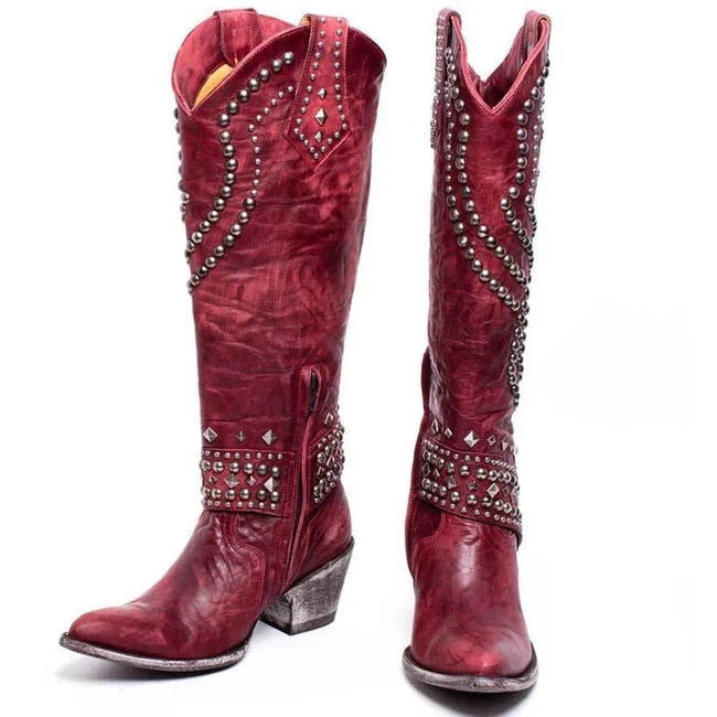 Noelle — Vintage High-Cut Boots