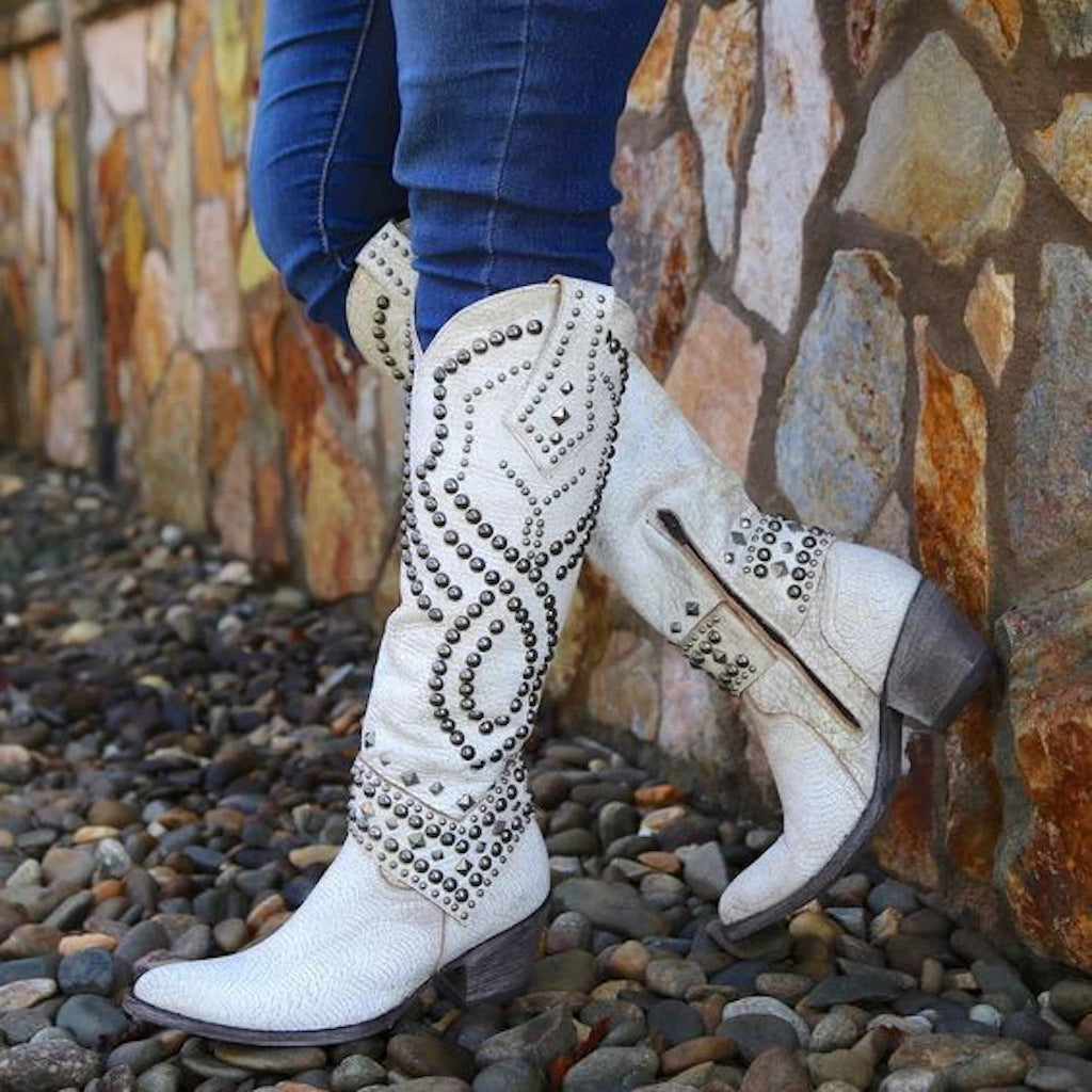 Noelle — Vintage High-Cut Boots