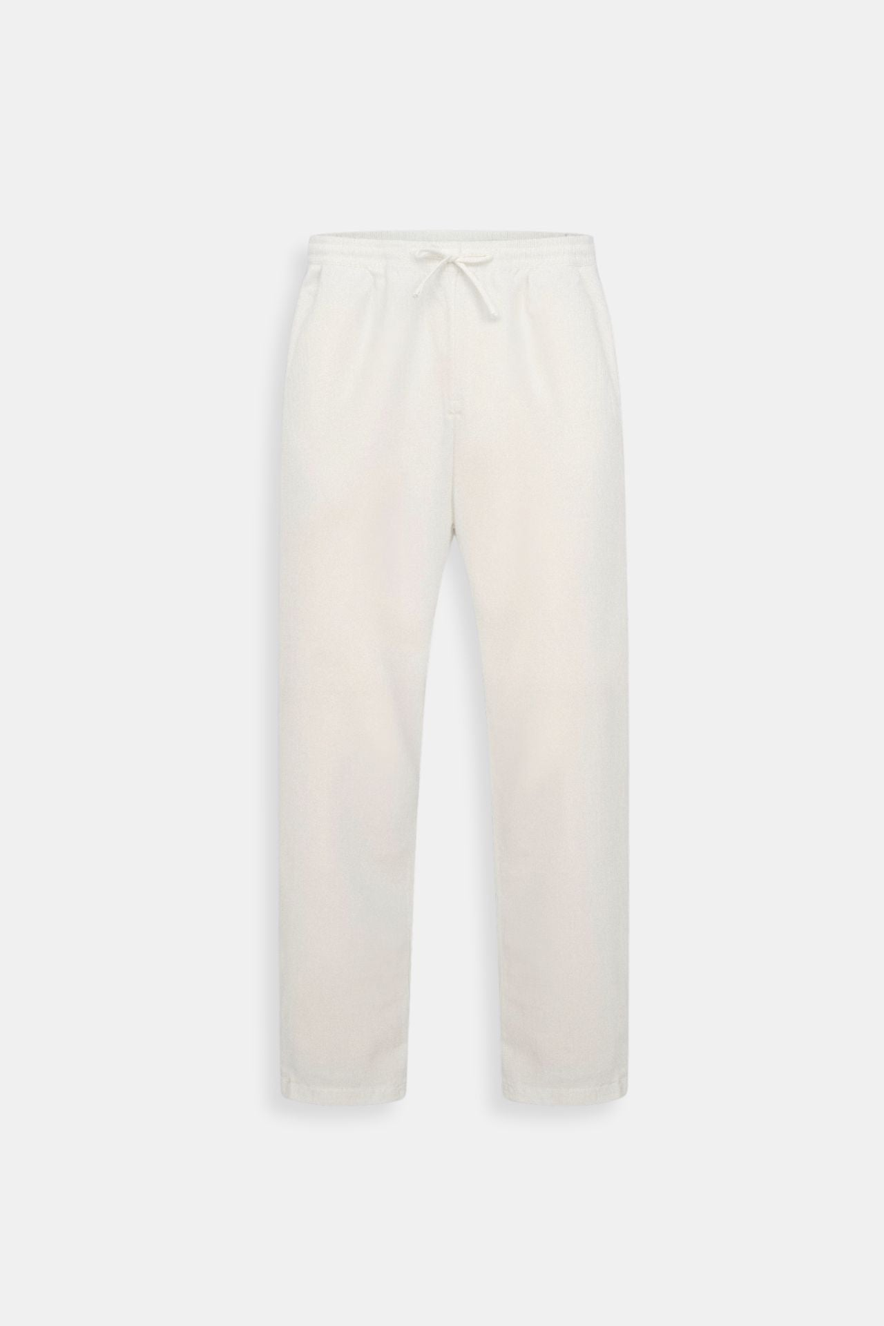 NOBA Cotton-Linen Blend Trousers with Drawstring Waist