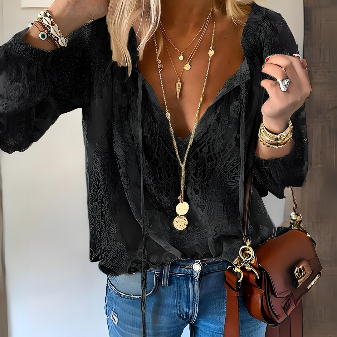 Isabel - szydełkowana damska bluzka w stylu boho