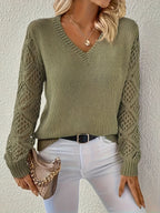 Jemma — V-Neck Cut-Out Jumper