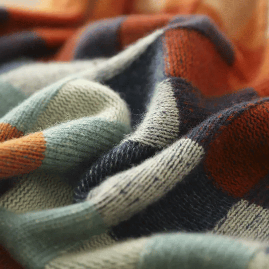 Bethany — Patchwork Roll-Neck Jumper