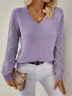 Jemma — V-Neck Cut-Out Jumper