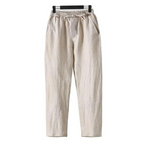 Fez - Linen Trousers (Straight Cut)