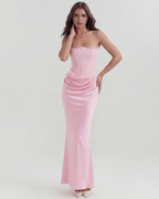 Rosalind — Boned Corset Dress in Pink