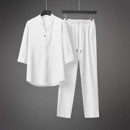 Ensemble Monte-Carlo — Chemise & Pantalon en Lin