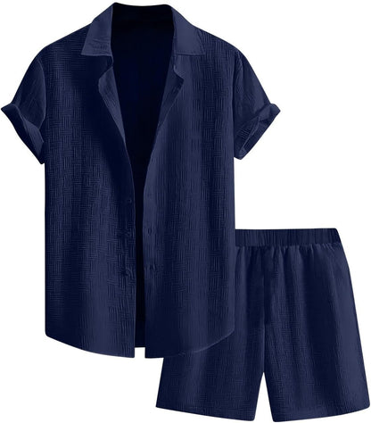 Ensemble Riviera — Chemise Texturée & Short