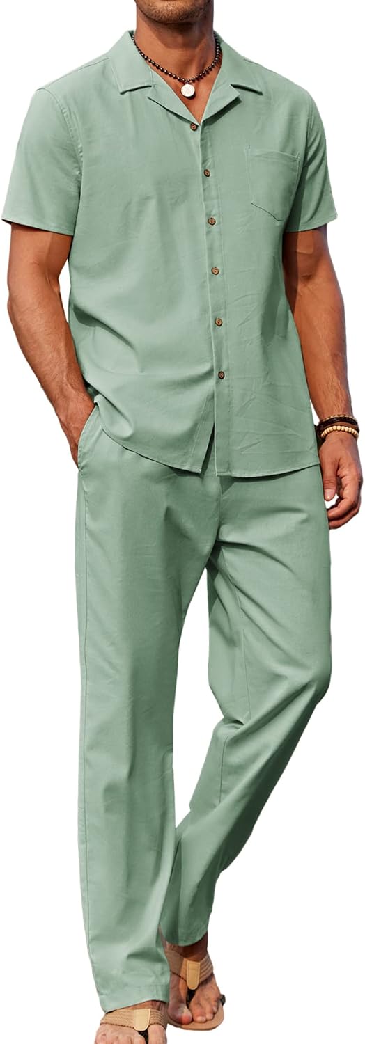 Ensemble Portofino — Chemise & Pantalon d'Été
