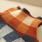 Bethany — Patchwork Roll-Neck Jumper
