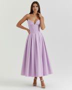 Amalfi Violet — Corset Occasion Dress in Purple