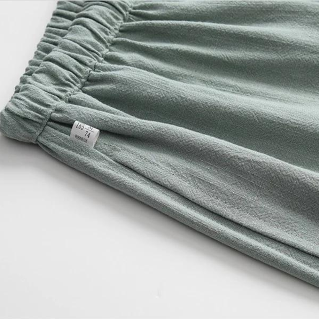Fez - Linen Trousers (Oversize Fit)