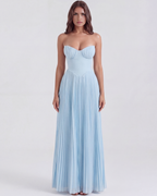 Siena — Light Blue Georgette Maxi Dress