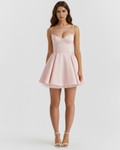 Selene — Soft Pink Mini Dress