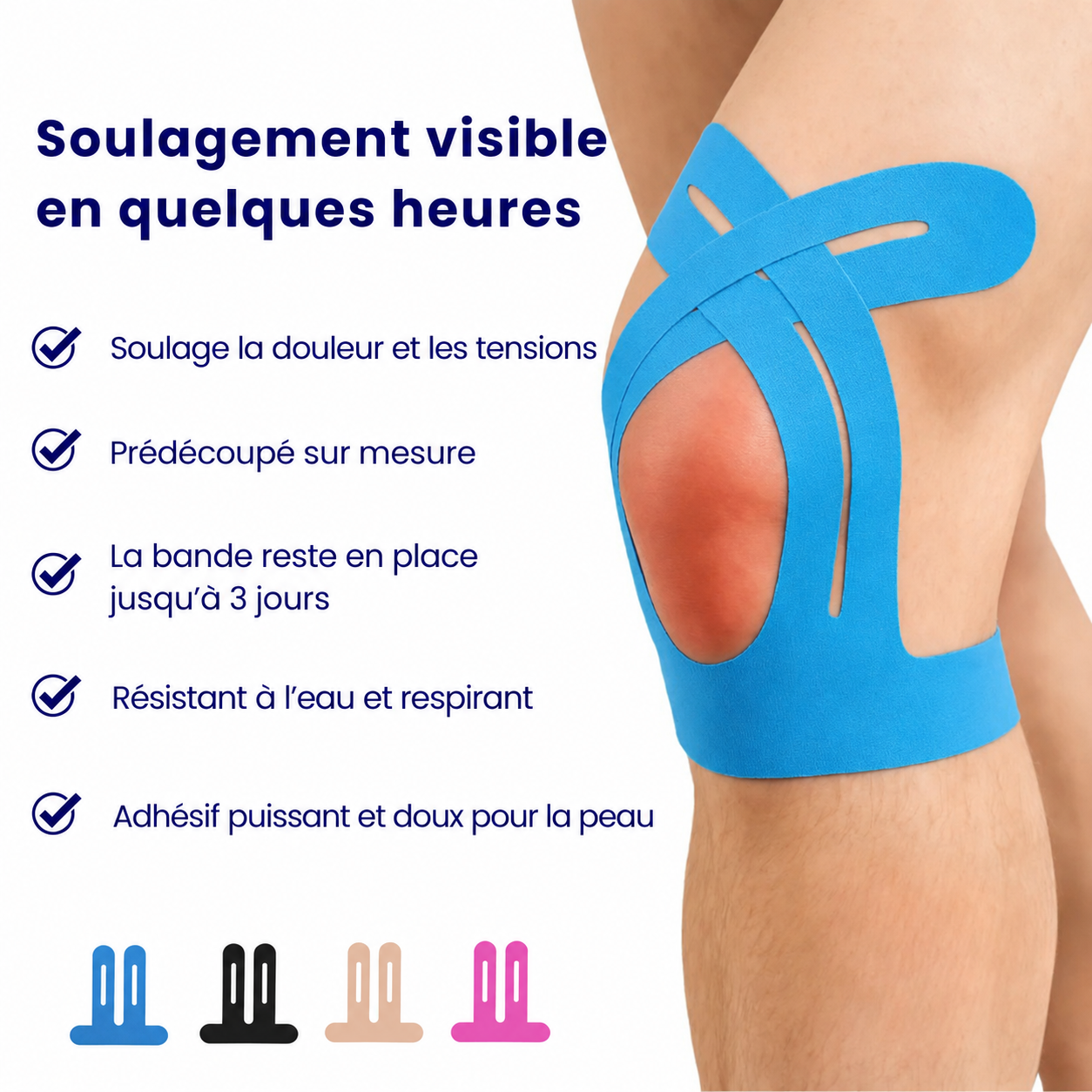 TAPEX™ – Bande de kinésiologie pour le genou