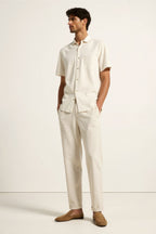 Regular Loose-Fit Linen Trousers