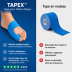 TAPEX™ – Bande de kinésiologie pour Hallux Valgus