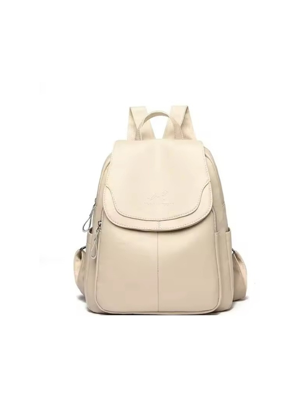 Isla - Anti-Theft PU-Leather Backpack with RFID Protection and Stylish Design
