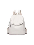 Isla - Anti-Theft PU-Leather Backpack with RFID Protection and Stylish Design