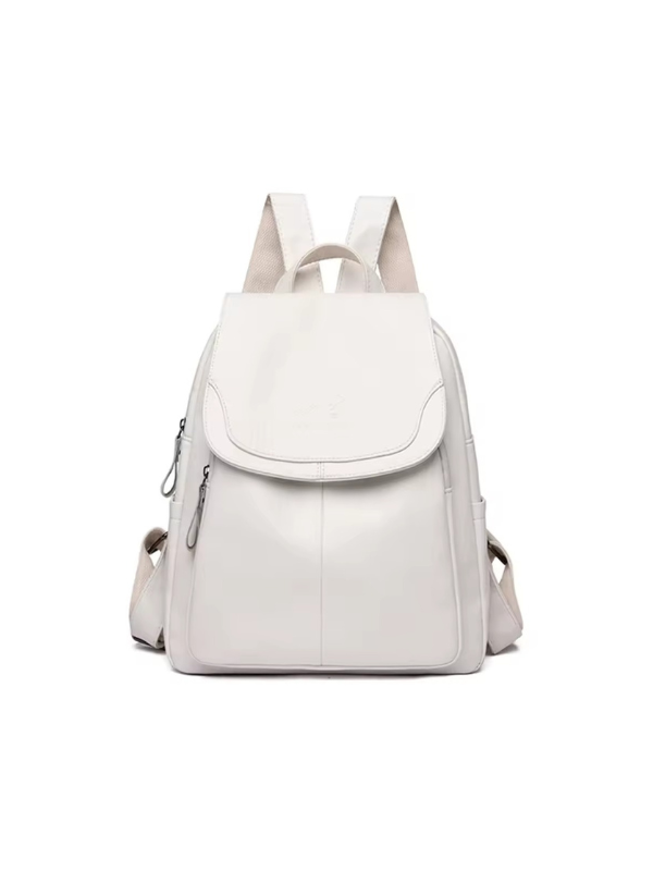 Isla - Anti-Theft PU-Leather Backpack with RFID Protection and Stylish Design