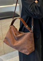 Luna — Faux-Suede Bag MM