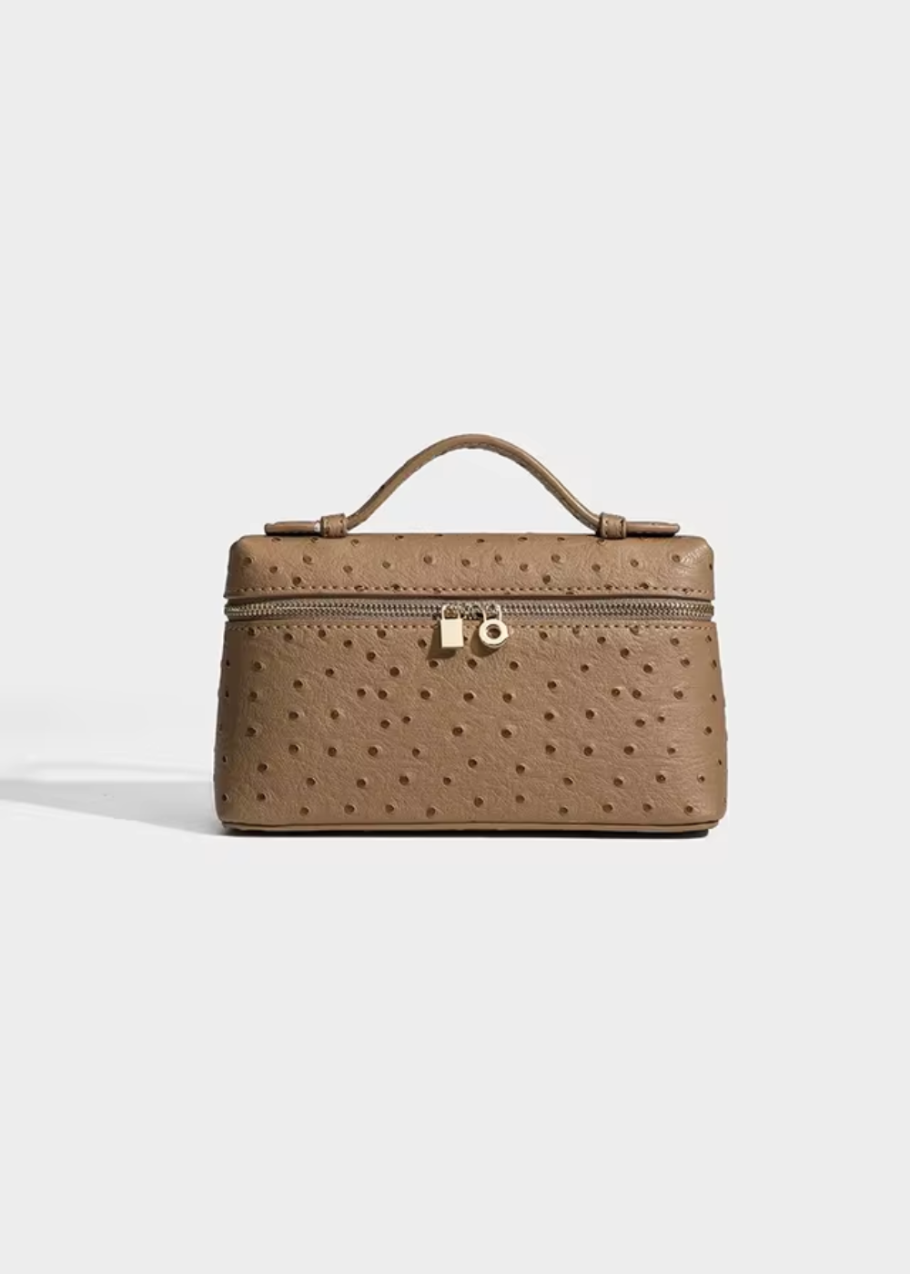 Isabella - Ostrich-Leather Sling Clutch
