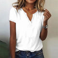 Mara — V-Neck Button Top