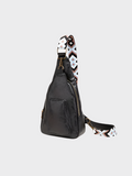 Mackenzie - Vintage Crossbody Bag with Geometric Strap