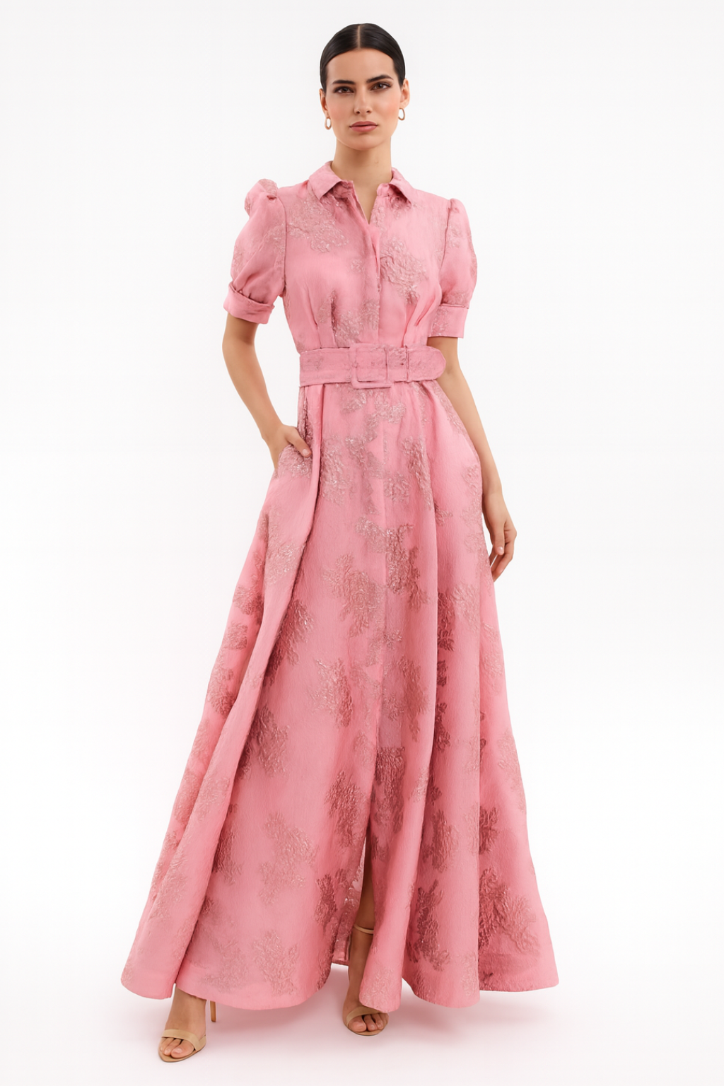 Madeline - Dress with Short Puff Sleeves
