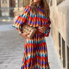 Chesca - Midi Dress with Colourful Print