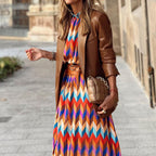 Chesca - Midi Dress with Colourful Print