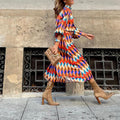 Chesca - Midi Dress with Colourful Print