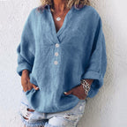 Evangeline — Stylish Linen Blouse