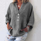 Evangeline — Stylish Linen Blouse