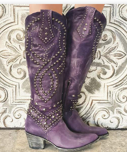 Noelle — Vintage High-Cut Boots
