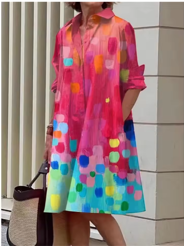 Clio - Loose Shirt Dress for Everyday Versatile Looks