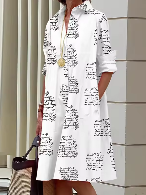 Clio - Loose Shirt Dress for Everyday Versatile Looks