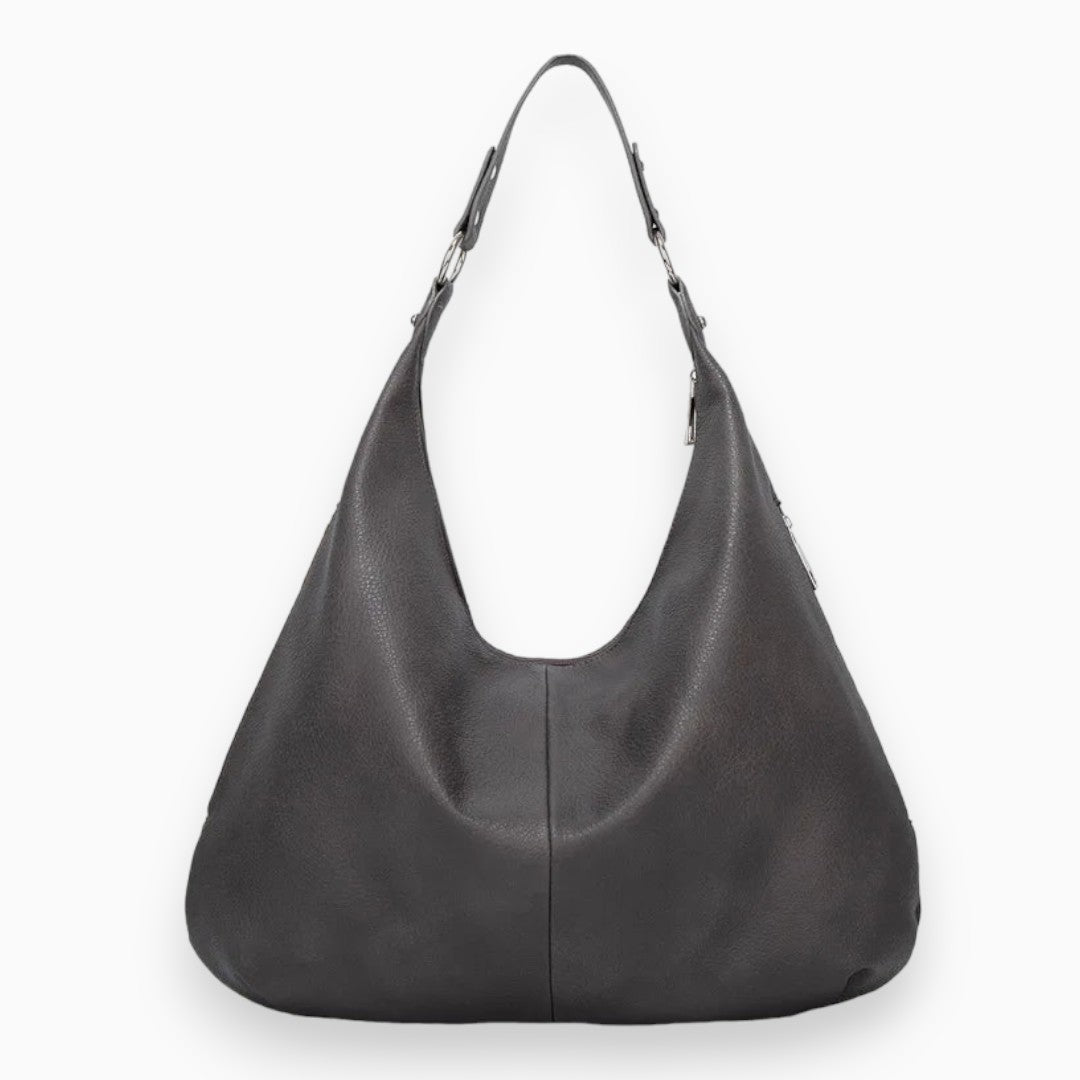 Faye - Casual Leather Hobo Bag