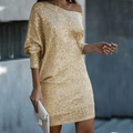 Claire - Elegant and Sparkling Autumn-Winter Party Dress for Women