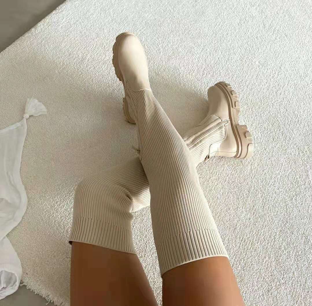 Willow — Over-the-Knee Sock Boots