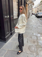 Ava - Faux-Leather Shoulder Bag