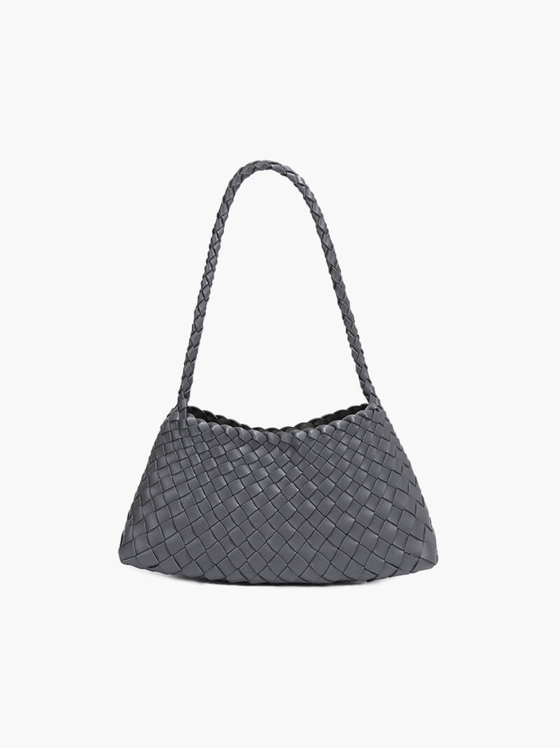 Aira - Braided Faux-Leather Bag