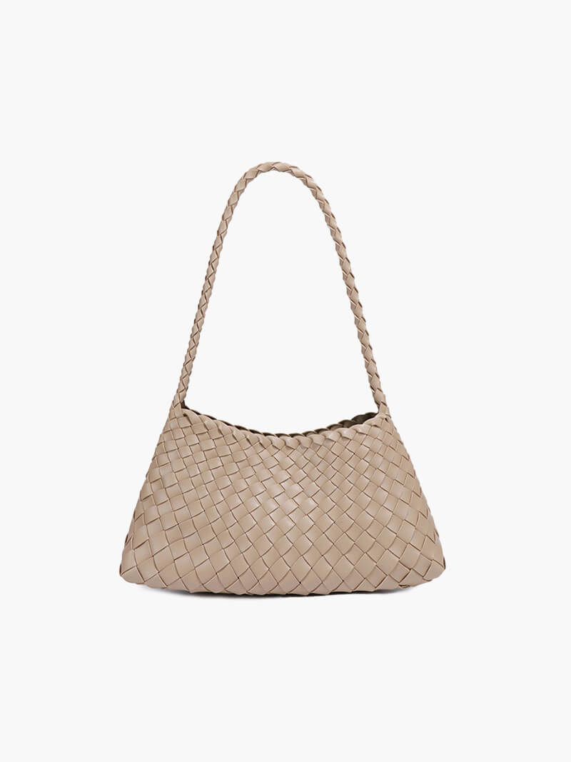 Aira - Braided Faux-Leather Bag