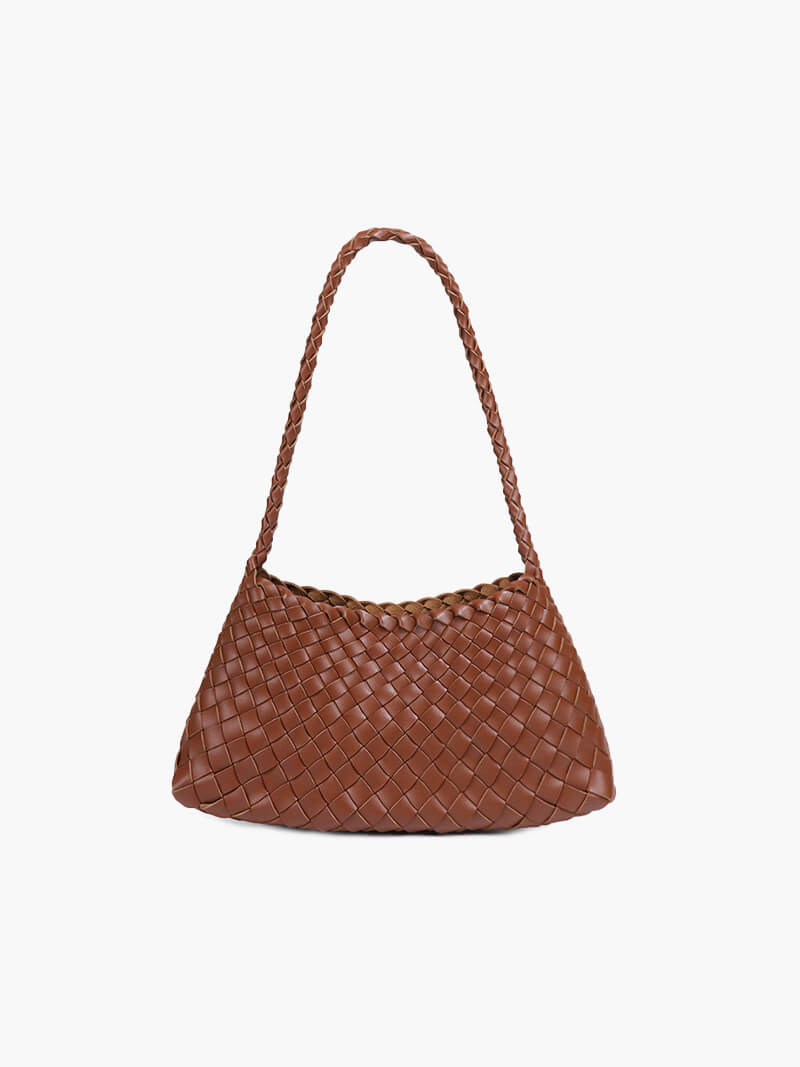 Aira - Braided Faux-Leather Bag