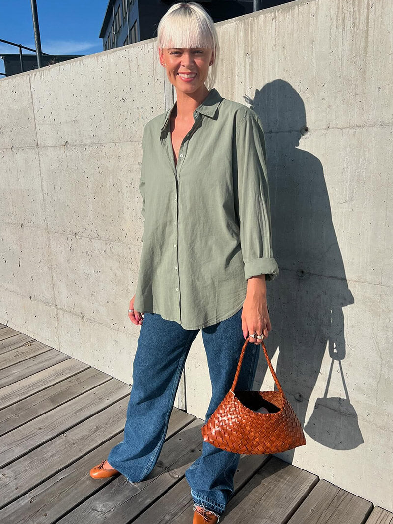 Aira - Braided Faux-Leather Bag